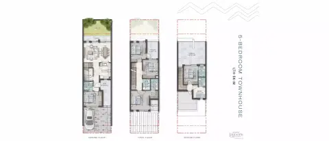 Plattegrond van 5 slaapkamers in Morocco By Damac