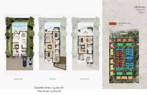 Plattegrond van 5 slaapkamers in Green Wood Royal