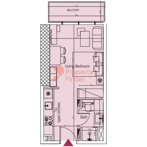 Plattegrond van Studio in Society House