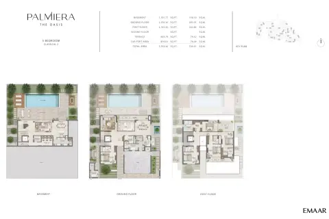 Plattegrond van 5 slaapkamers in Palmeira The Oasis