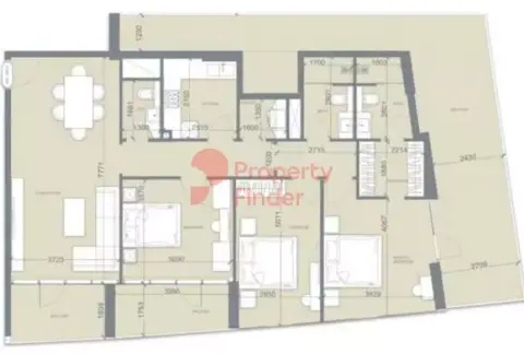 Plattegrond van 3 slaapkamers in Golf Vista Heights