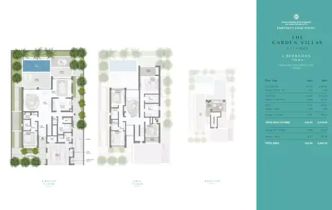 Plattegrond van 4 slaapkamers in District One West By Nakheel
