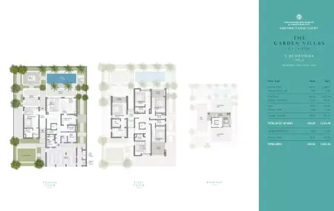 Plattegrond van 5 slaapkamers in District One West By Nakheel