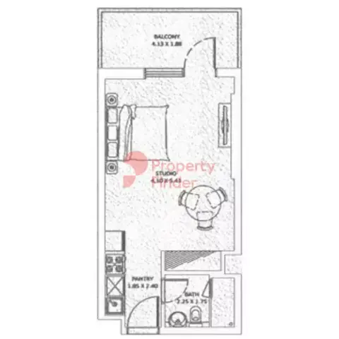 Plattegrond van Studio in Viewz Phase 2 By Danube