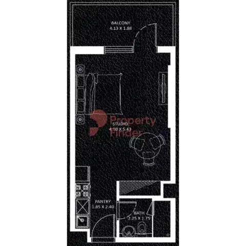 Plattegrond van Studio in Viewz By Danube