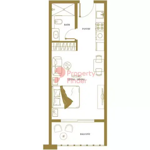 Plattegrond van Studio in Vincitore Dolce Vita