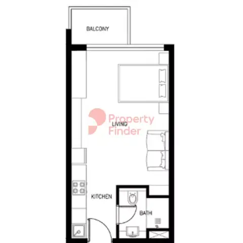 Plattegrond van Studio in Kyoto by Oro24