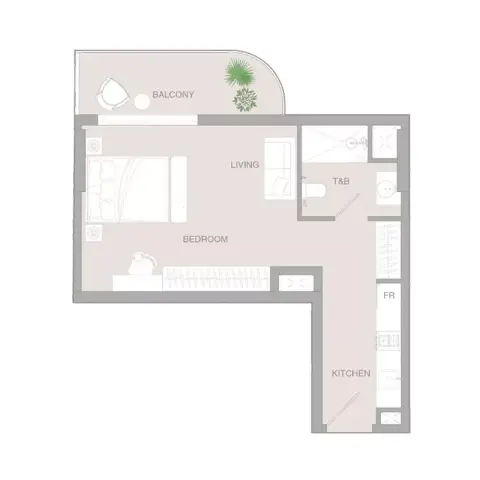 Plattegrond van Studio in VERDAN1A Phase 3 By Object 1