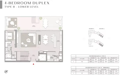 Plattegrond van 4 slaapkamers in City Walk Crestlane