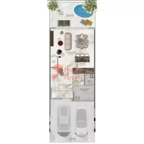 Plattegrond van 3 slaapkamers in Jasmine Lane at Jumeirah Golf Estates