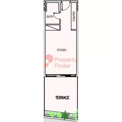 Plattegrond van Studio in Pearl House By Imtiaz