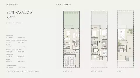 Plattegrond van 4 slaapkamers in Opal Gardens