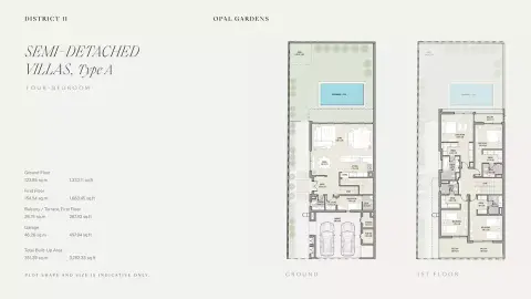 Plattegrond van 4 slaapkamers in Opal Gardens