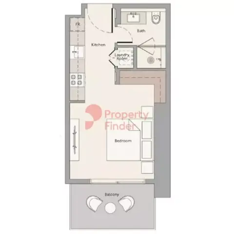 Plattegrond van Studio in The Highbury