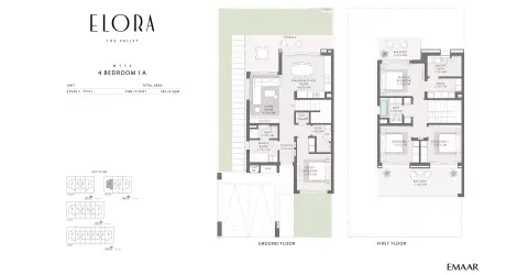 Plattegrond van 4 slaapkamers in Elora The Valley