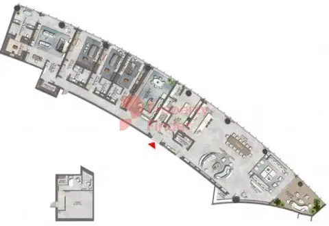 Plattegrond van 4 slaapkamers in The Residence Burj Khalifa