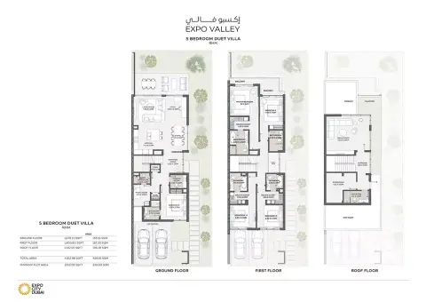 Plattegrond van 5 slaapkamers in Expo City Valley