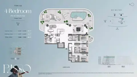 Plattegrond van 4 slaapkamers in Passo by Beyond