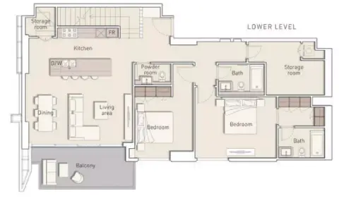 Plattegrond van 4 slaapkamers in Ellington House Phase 3 By Ellington Properties