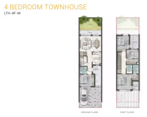 Plattegrond van 4 slaapkamers in Marbella
