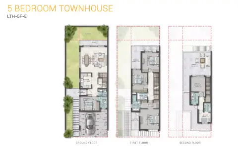 Plattegrond van 5 slaapkamers in Marbella