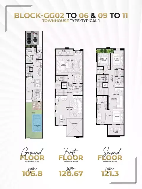 Plattegrond van 4 slaapkamers in Grand Glow