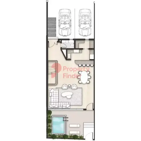 Plattegrond van 4 slaapkamers in Le Parc Homes By KBW Real Estate