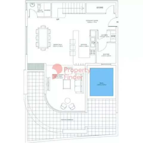 Plattegrond van 3 slaapkamers in Opalz by Danube