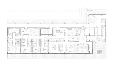 Plattegrond van 4 slaapkamers in Eden House The Canal