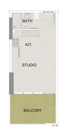 Plattegrond van Studio in Deansgate