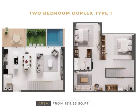 Plattegrond van 2 slaapkamers in Levanto By Oro24