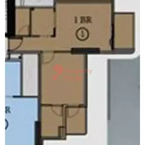 Plattegrond van 1 slaapkamer in Seslia Tower