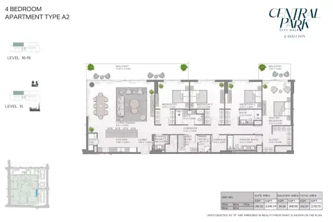 Plattegrond van 4 slaapkamers in Castleton
