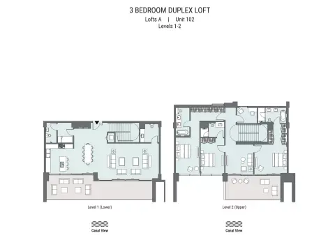 Plattegrond van 3 slaapkamers in Peninsula Four