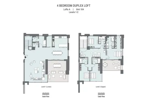 Plattegrond van 4 slaapkamers in Peninsula Four