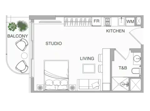 Plattegrond van Studio in VERDAN1A Phase 4