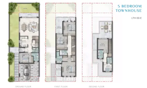 Plattegrond van 5 slaapkamers in Malta