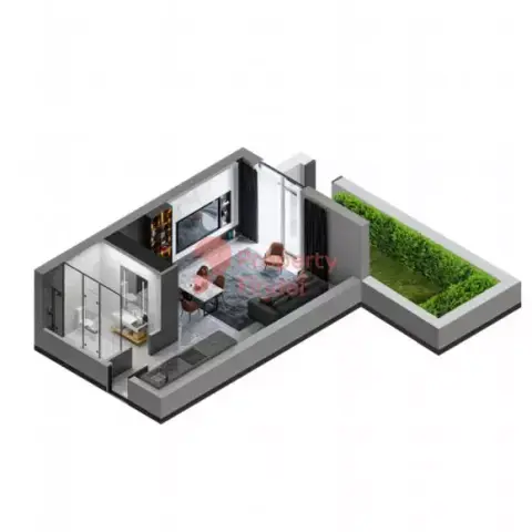 Plattegrond van Studio in Rukan Residence