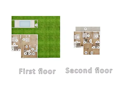 Plattegrond van 4 slaapkamers in Q Gardens Lofts By AYS Property Development