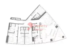 Plattegrond van 4 slaapkamers in Palm Beach Towers