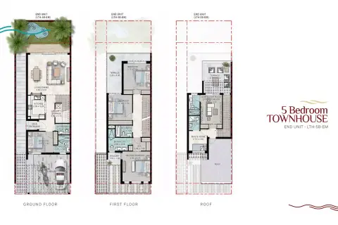 Plattegrond van 5 slaapkamers in Costa Brava