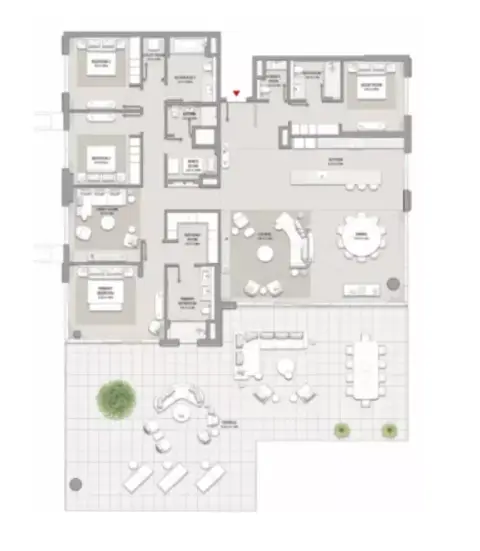 Plattegrond van 4 slaapkamers in City Walk Crestlane 3
