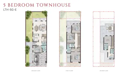 Plattegrond van 5 slaapkamers in Monte Carlo