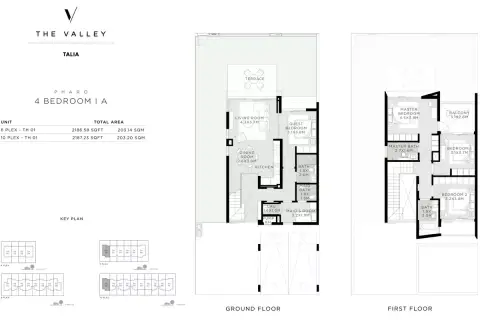 Plattegrond van 4 slaapkamers in Talia