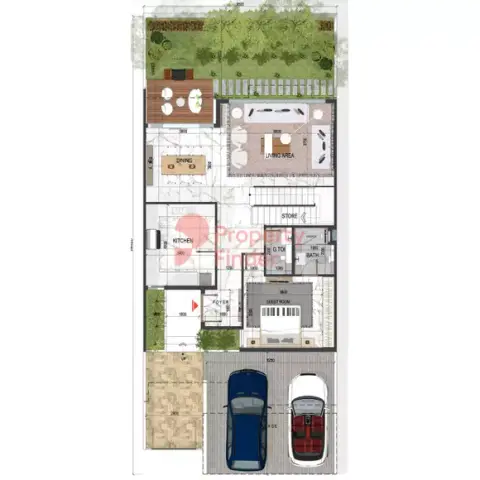 Plattegrond van 3 slaapkamers in Sevilla Village