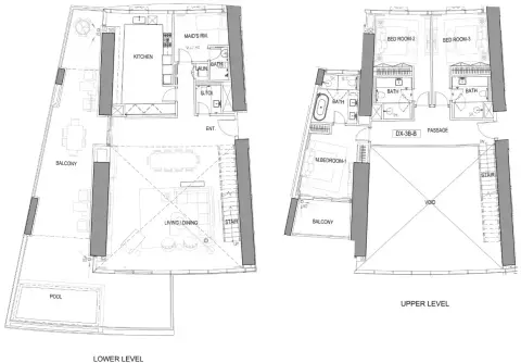Plattegrond van 5 slaapkamers in Cavalli Tower