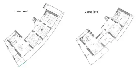 Plattegrond van 4 slaapkamers in Cavalli Tower