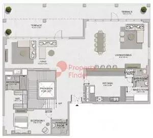 Plattegrond van 6 slaapkamers in La Sirene Phase1 By Meraas