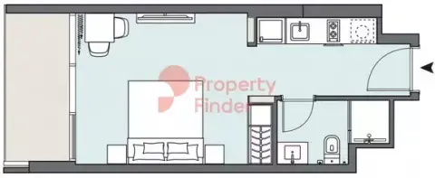 Plattegrond van Studio in Peninsula One