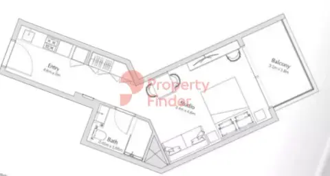Plattegrond van Studio in Regalia By Deyaar